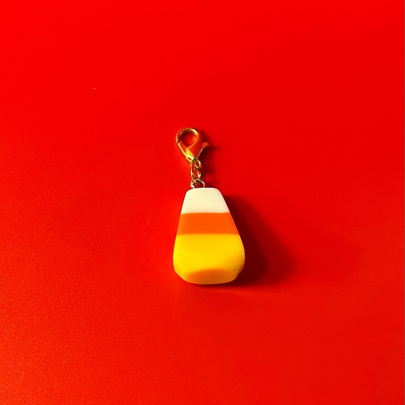 Candy Corn Badge Reel Charm - Picture 1 of 3